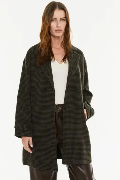 System Action Casacos-Casaco xadrez verde
