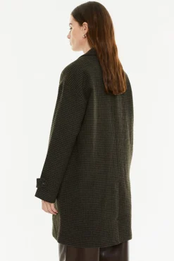 System Action Casacos-Casaco xadrez verde