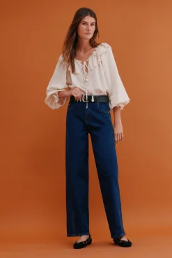 Hoss Intropia Blusas-Cassandra. Blusa romântica Ecru