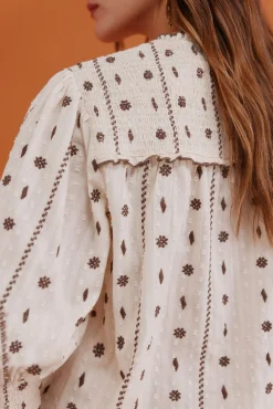 Hoss Intropia Blusas-Catalina. Blusa com cintado = entallado Branco