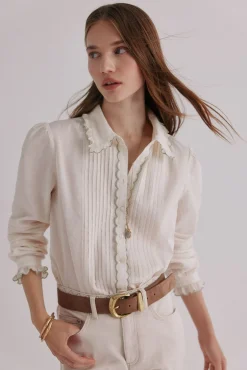 Hoss Intropia Blusas-Catalina. Blusa romântica Ecru