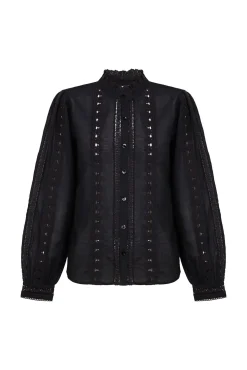 Hoss Intropia Blusas-Celina. Blusa bordada Preto