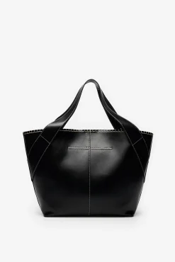 Cortefiel Malas-Cesta com costura Preto