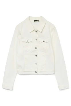 Vero Moda Sobretudos-Chaqueta vaquera Branco