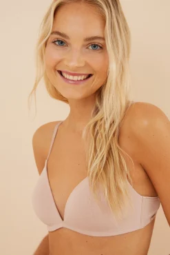 Women'secret Roupa Interior-CHARMING Soutien triangular algodão nude cru