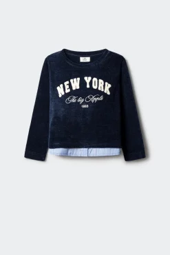 Springfield Kids Malhas|Sweatshirts-Chenille, garota de Nova York. azul