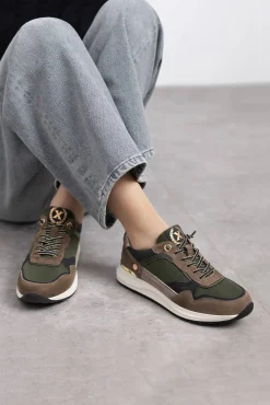 XTI Sneakers-Chinelo feminino Verde