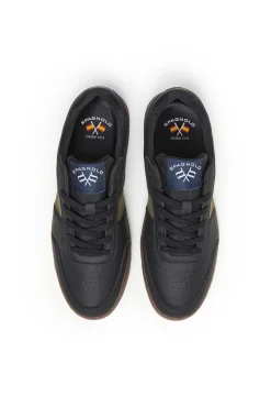 Spagnolo Sneakers-Chinelos de quarto casuais de lazer Preto