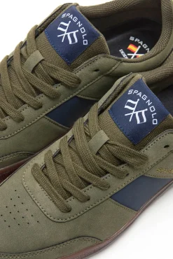 Spagnolo Sneakers-Chinelos de quarto casuais de lazer Verde