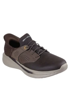Skechers Sneakers-Chinelos de quarto Slade Castanho
