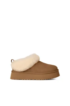 Ugg Calçado De Couro-Chinelos Tazzelle Castanho