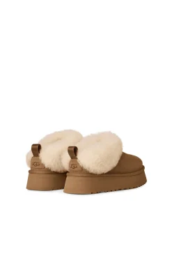 Ugg Calçado De Couro-Chinelos Tazzelle Castanho