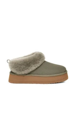 Ugg Calçado De Couro-Chinelos Tazzelle Verde