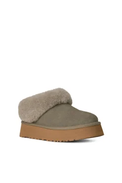 Ugg Calçado De Couro-Chinelos Tazzelle Verde