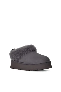 Ugg Calçado De Couro-Chinelos Tazzelle Cinzento