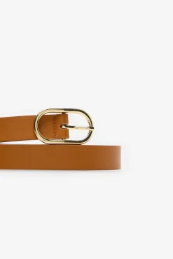 Cortefiel Cintos-Cinto clássico de PU Castanho