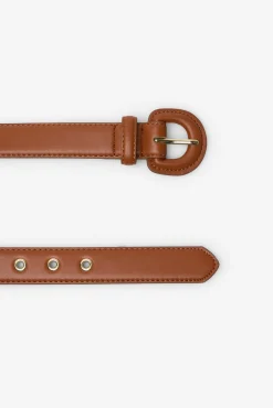 Cortefiel Cintos-Cinto com fivela coberta Castanho