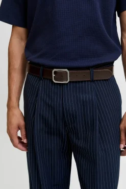 Jack & Jones Cintos-Cinto com fivela de metal Castanho