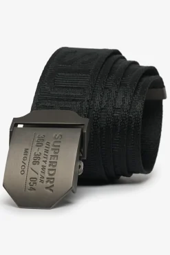 Superdry Cintos-Cinto com fivela de metal preto