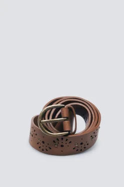 Springfield Cintos-Cinto com gotas e tachas recortadas cru