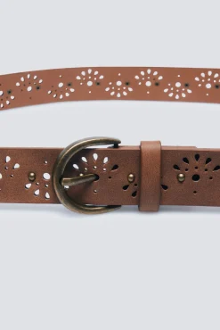 Springfield Cintos-Cinto com gotas e tachas recortadas cru