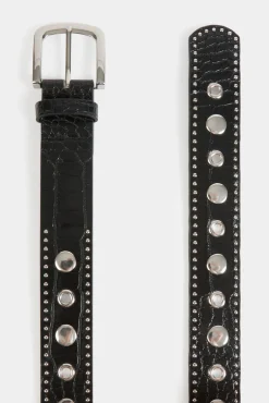 Morgan Cintos-cinto cravejado Preto