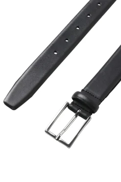 Jack & Jones Cintos-Cinto de couro clássico preto