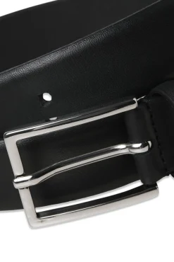 Jack & Jones Cintos-Cinto de couro clássico preto