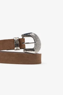 Cortefiel Cintos-Cinto de cowboy toupeira Castanho