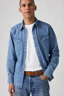 Levi's Cintos-Cinto de fivela larga Castanho