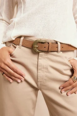 Slowlove Cintos-Cinto de pele Castanho