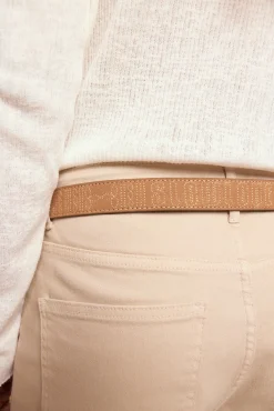 Slowlove Cintos-Cinto de pele Castanho