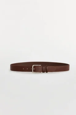 Pedro del Hierro Cintos-Cinto de pele esportivo Marrom