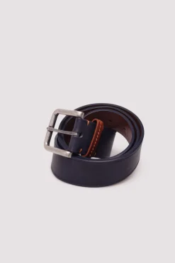 Springfield Cintos-Cinto efeito pele pespontos azul