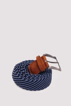 Springfield Cintos-Cinto entrançado bicolor azul