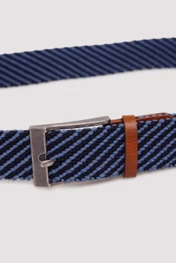 Springfield Cintos-Cinto entrançado bicolor azul