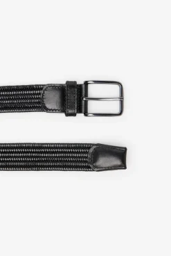Cortefiel Cintos-Cinto entrançado elástico Preto