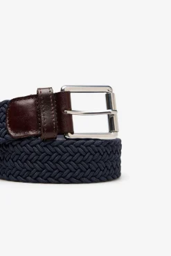 Cortefiel Cintos-Cinto entrançado elástico Azul