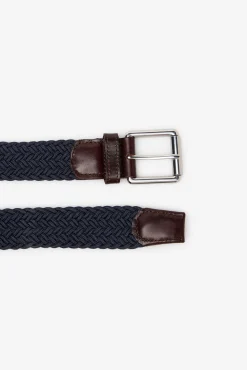 Cortefiel Cintos-Cinto entrançado elástico Azul