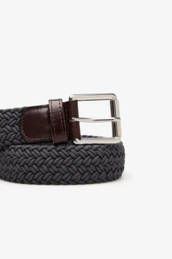 Cortefiel Cintos-Cinto entrançado elástico Cinzento