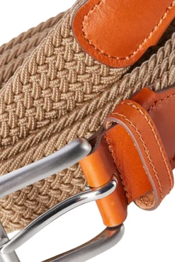 Jack & Jones Cintos-Cinto entrançado elástico cru