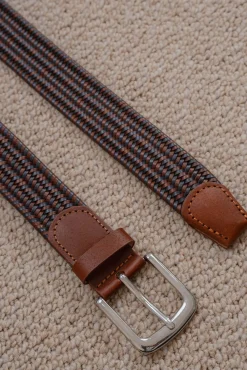 Celopman Cintos-Cinto entrançado multicolor azul