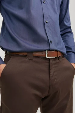 Jack & Jones Cintos-Cinto pele Castanho