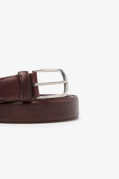 Cortefiel Cintos-Cinto sport pele Castanho