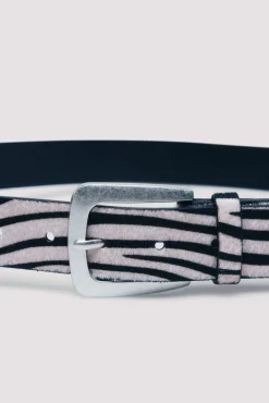 Springfield Cintos-Cinto zebra médio preto