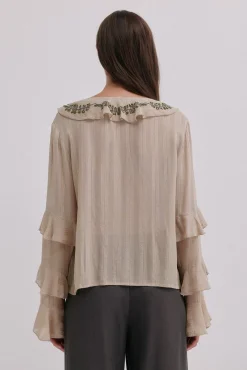 Hoss Intropia Blusas-Clotilde. Blusa romântica Beige