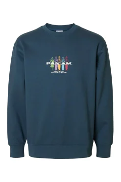 Selected Sweatshirts-Colaboração de sweatshirt com PANAM Branco