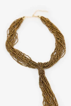 Cortefiel Joalharia E Bijuteria-Colar de borlas Dourado