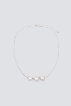 Springfield Joalharia E Bijuteria-Colar de corações dourados estampado