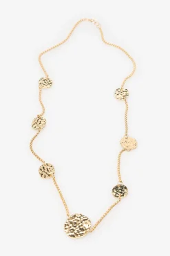 Cortefiel Joalharia E Bijuteria-Colar longo de medalha Dourado